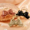 Cute pink bow hair clip, simple Korean-style hair accessory for girls, hair accessory clip, hair accessory, hair accessory Specification image